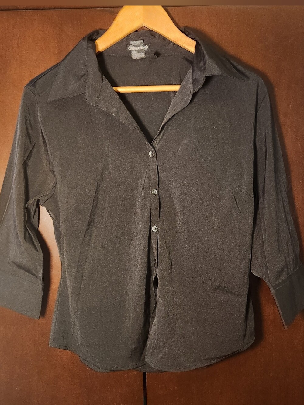 mandee Button-Down Shirt Women Size Large